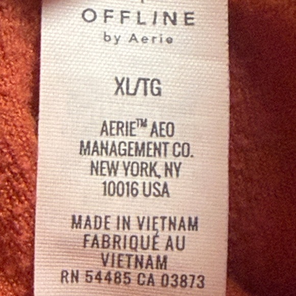 OFFLINE by Aerie Women's Rust Velour Jogger Pants Loungewear Burnt XL - Picture 5 of 8